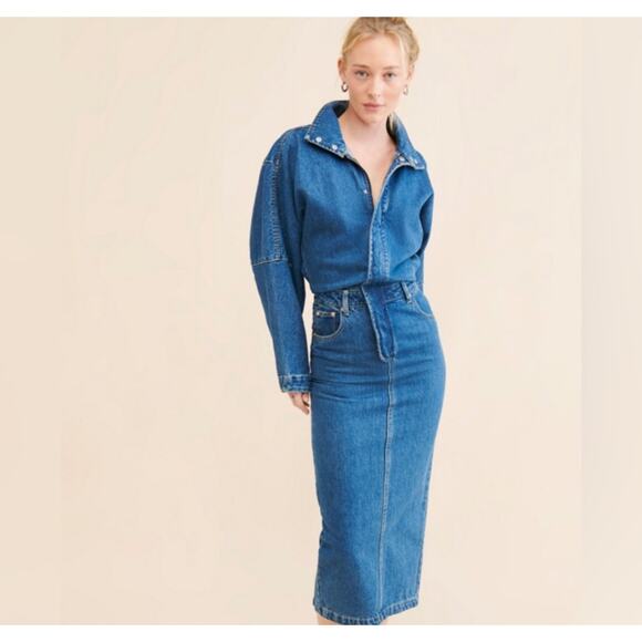 Ronny Kobo Dresses & Skirts - Ronny Kobo Sebastian Denim Dress Size Medium